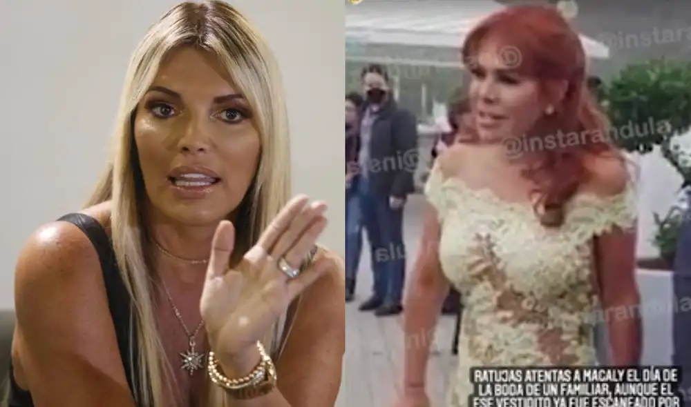 Jessica Newton resaltó que vestido que usó Magaly Medina ha pasado por una de las reinas de Miss Perú. Foto: composición GLR/ Instagram Jessica Newton resaltó que vestido que usó Magaly Medina ha pasado por una de las reinas de Miss Perú. Foto: composición GLR/ Instagram