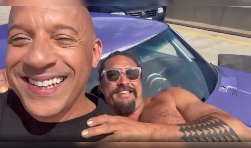 Vin Diesel y Jason Momoa grabaron un video desde el set de "Fast X", la décima película de "Rápidos y furiosos". Foto: captura de Instagram