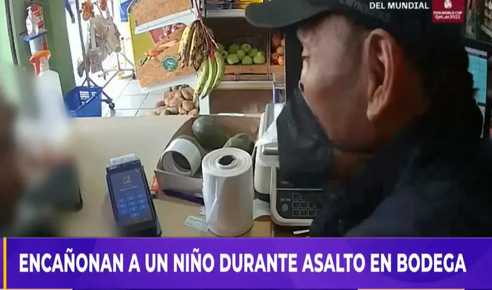 La dueña del establecimiento asegura que su hijo sufrió un fuerte trauma tras el asalto. Foto: captura de Latina La dueña del establecimiento asegura que su hijo sufrió un fuerte trauma tras el asalto. Foto: captura de Latina