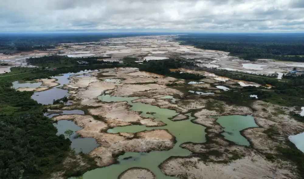 La minería ilegal de "La Pampa" se desarrolló durante años en la zona de amortiguamiento de la Reserva Nacional Tambopata. Foto: Antonio Melgarejo/La República