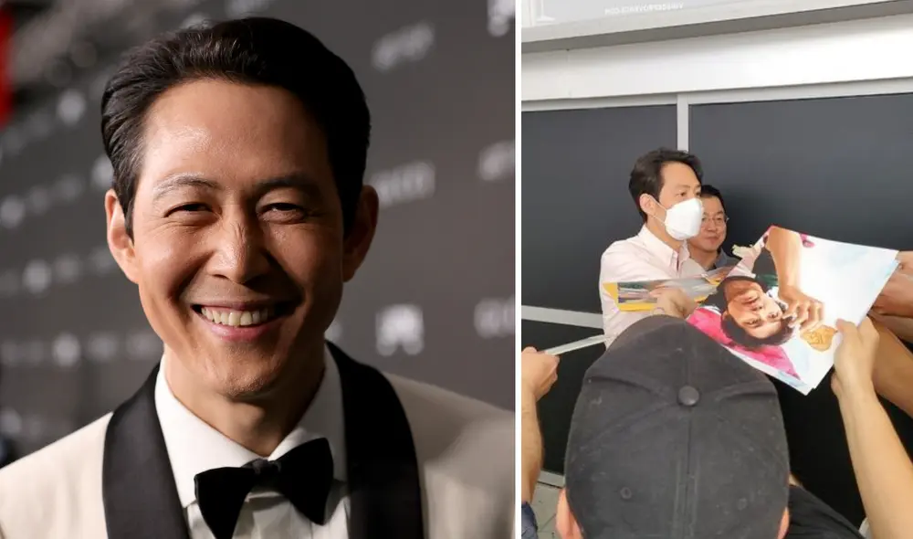 Lee Jung Jae arribó al Aeropuerto de Niza y saludó a sus fans previo a su debut como director en el Festival de Cine de Cannes. Foto: composición La República / AFP / OSEN Lee Jung Jae arribó al Aeropuerto de Niza y saludó a sus fans previo a su debut como director en el Festival de Cine de Cannes. Foto: composición La República / AFP / OSEN