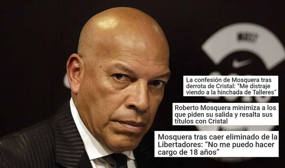 Roberto Mosquera no pudo superar la fase de grupos de la Libertadores con Cristal. Foto: difusión