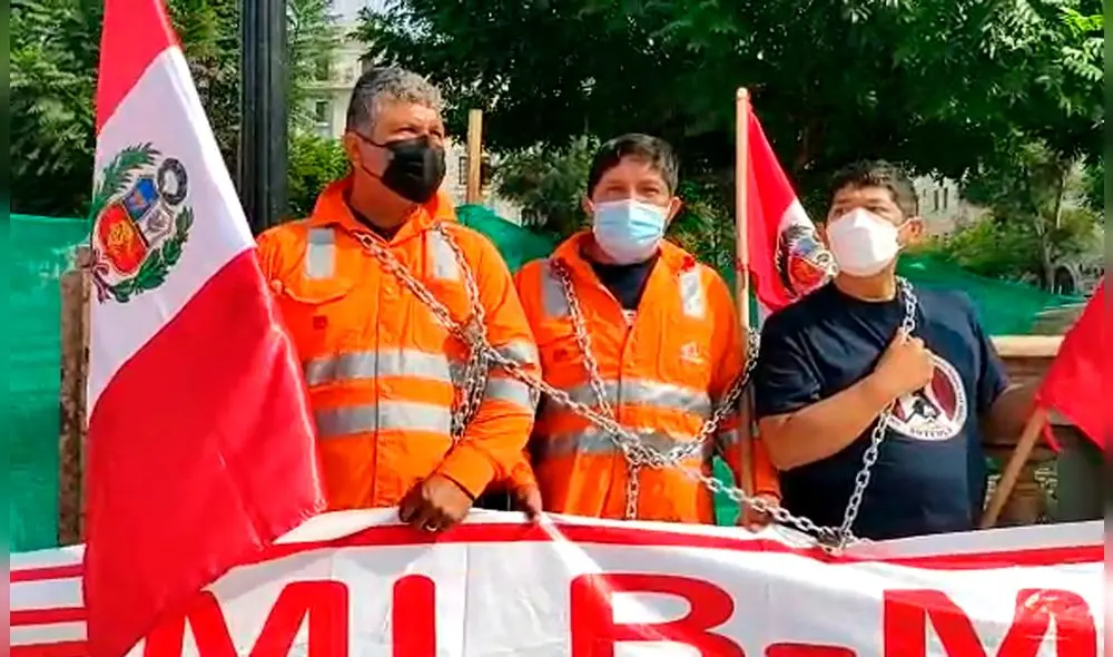 Trabajadores exigen que Gobierno ponga mano firme. Foto: La República Trabajadores exigen que Gobierno ponga mano firme. Foto: La República