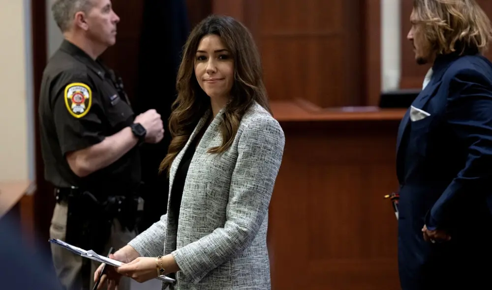 Camille Vasquez se volvió viral durante el juicio de Johny Deep vs Amber Heard. Foto: AFP