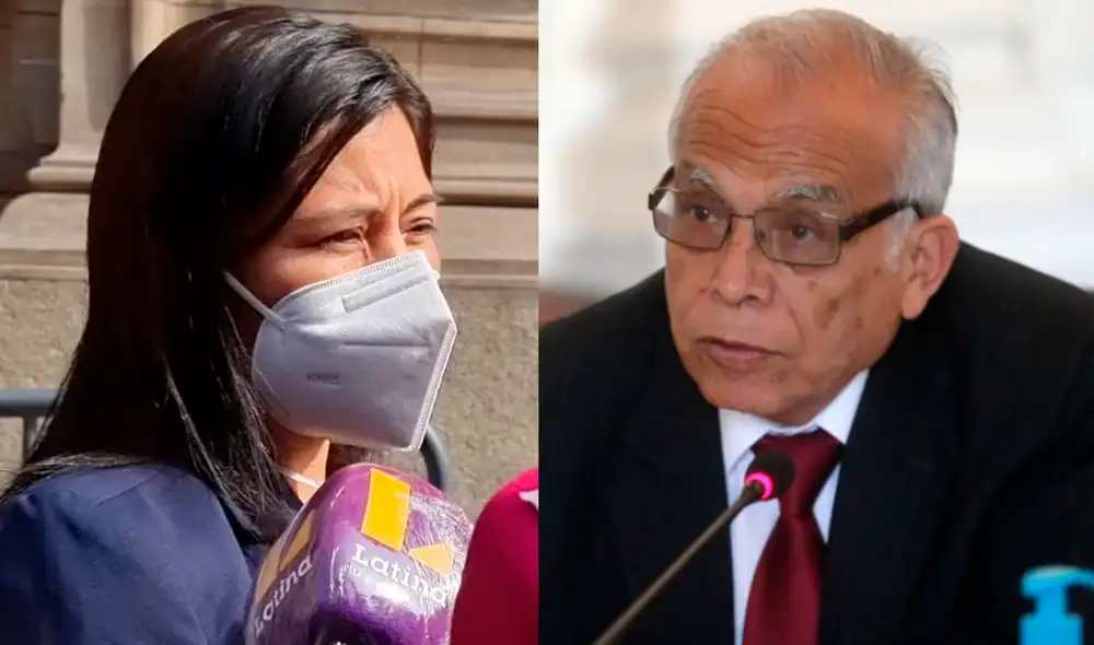 La fiscal de Lavado de Activos, Luz Taquire, estuvo en la sede de la PCM para tomar declaraciones del primer ministro, Aníbal Torres. Foto: composición/Jessica Merino/URPI-LR