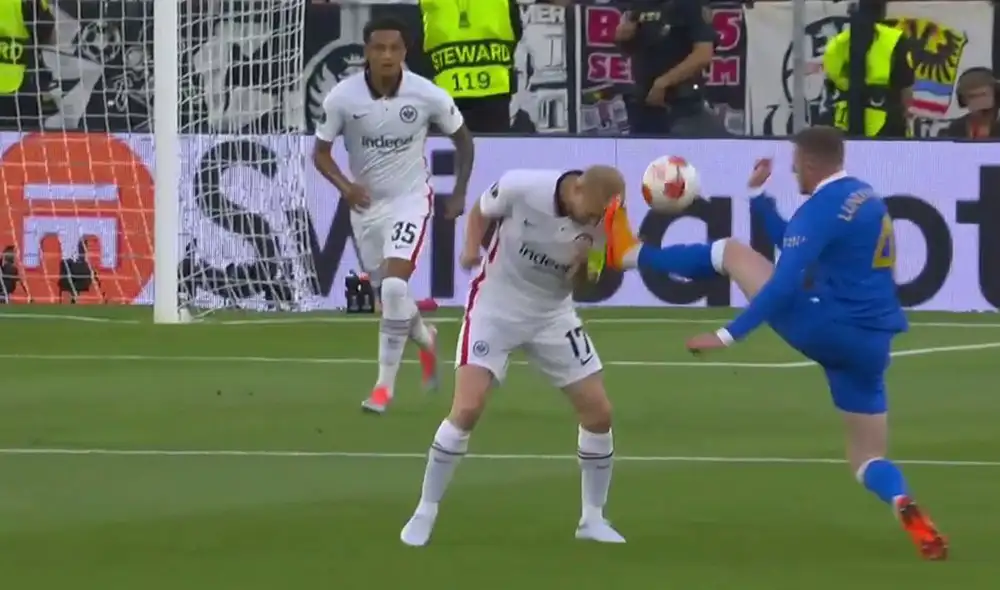 La jugada se produjo sobre los cuatro minutos con 40 segundos. Foto: captura de ESPN