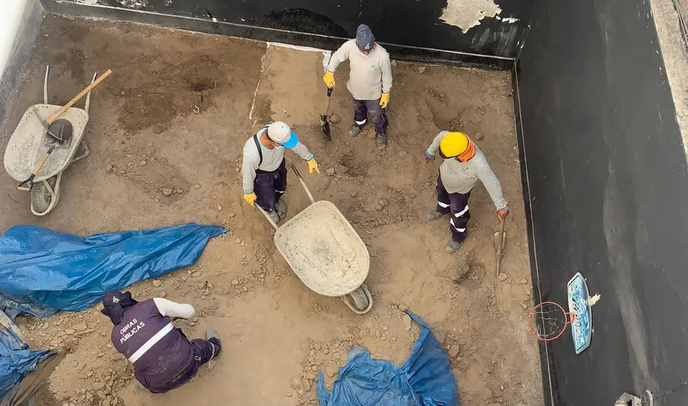 Autoridades realizan excavaciones y llevan canes adiestrados. Principal sospechoso, un inquilino extranjero, habría fugado del país. Foto: WhatsApp La República