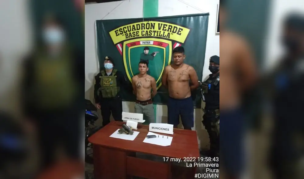 Los sujetos se encuentran detenidos para una posible prisión preventiva. Foto: PNP Los sujetos se encuentran detenidos para una posible prisión preventiva. Foto: PNP