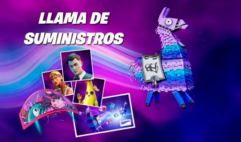 El evento Llama de Suministros de Fortnite y PlayStation estará disponible hasta el 23 de mayo de 2022. Foto: Fortnite El evento Llama de Suministros de Fortnite y PlayStation estará disponible hasta el 23 de mayo de 2022. Foto: Fortnite