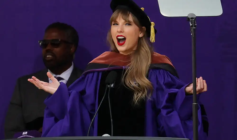 Taylor Swift es doctora honoris causa por la Universidad de Nueva York. Foto: AFP Taylor Swift es doctora honoris causa por la Universidad de Nueva York. Foto: AFP