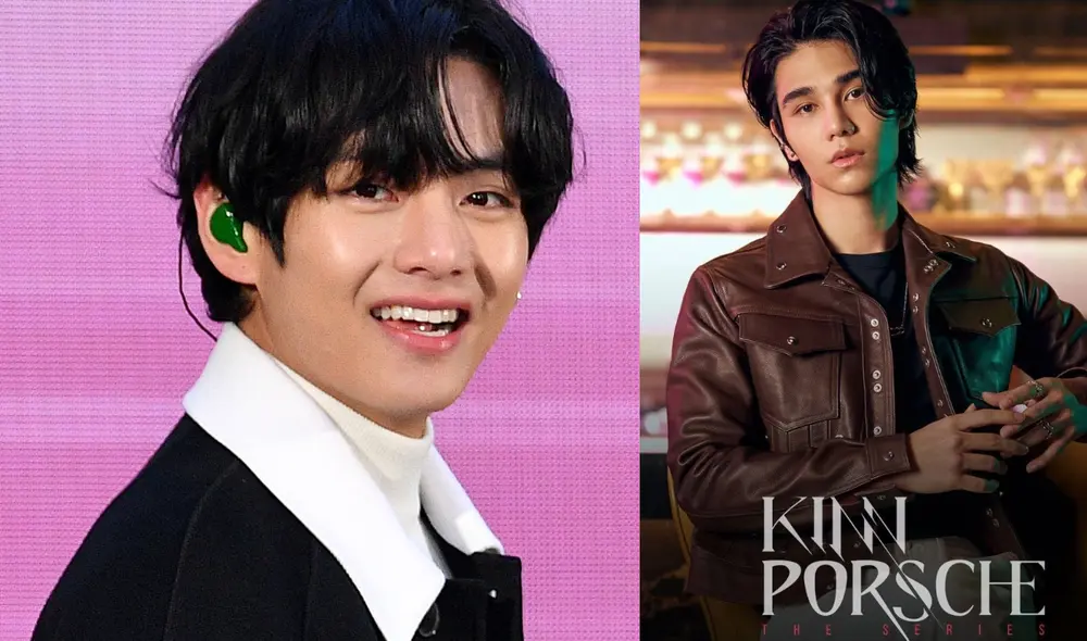 ¿Jeff Satur es fan de Taehyung? Estrella tailandesa emociona a fans con cover de "Sweet night", OST interpretado por el idol de BTS. Foto: composición Hybe/iQIYI