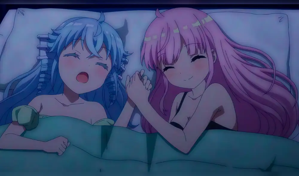 Kotone y Fa durmiendo juntas en el capítulo 6 de "RPG Fudousan". Foto: Doga Kobo Kotone y Fa durmiendo juntas en el capítulo 6 de "RPG Fudousan". Foto: Doga Kobo