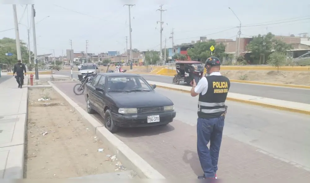 Policía llegó al lugar de los hechos para investigar el asalto. Foto: PNP Policía llegó al lugar de los hechos para investigar el asalto. Foto: PNP