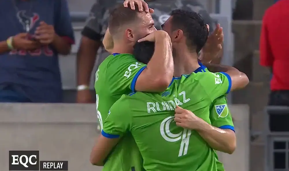 Ruidíaz marcó el 1-0. Foto: captura