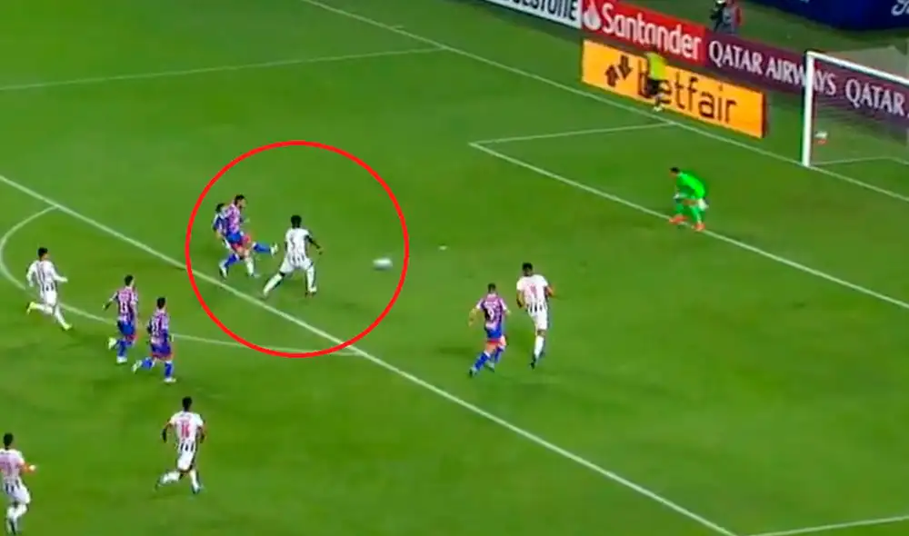 La escuadra brasileña silenció al Estadio Nacional a los 16'. Foto: captura de ESPN La escuadra brasileña silenció al Estadio Nacional a los 16'. Foto: captura de ESPN