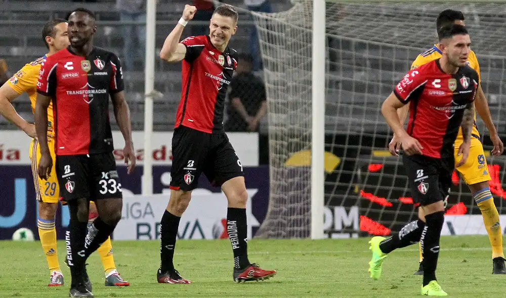 Atlas aplastó de local a Tigres en la primera semifinal de la liguilla mexicana. Foto: AFP Atlas aplastó de local a Tigres en la primera semifinal de la liguilla mexicana. Foto: AFP