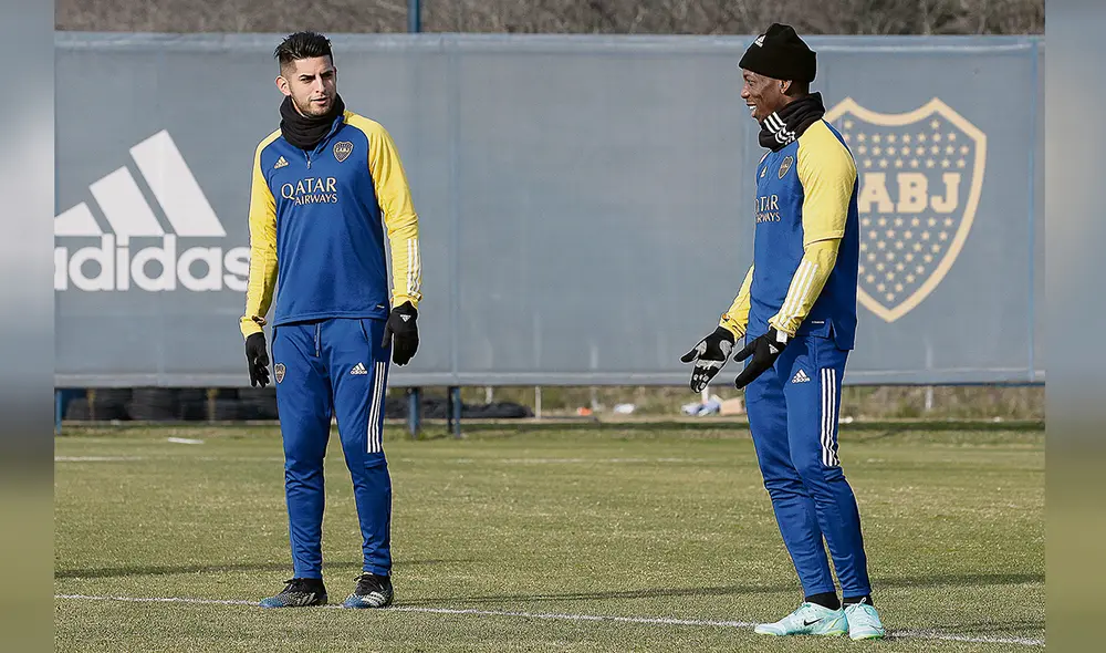 Historia. Miguel Loayza y Víctor Benítez fueron los primeros peruanos en compartir cancha en partidos oficiales en Boca. Foto: difusión Historia. Miguel Loayza y Víctor Benítez fueron los primeros peruanos en compartir cancha en partidos oficiales en Boca. Foto: difusión