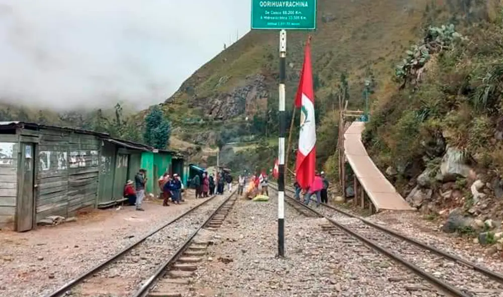 La protesta es promovida por la empresa Sumaq Ayllu San Antonio de Torontoy SAC.  Foto: TV Mundo