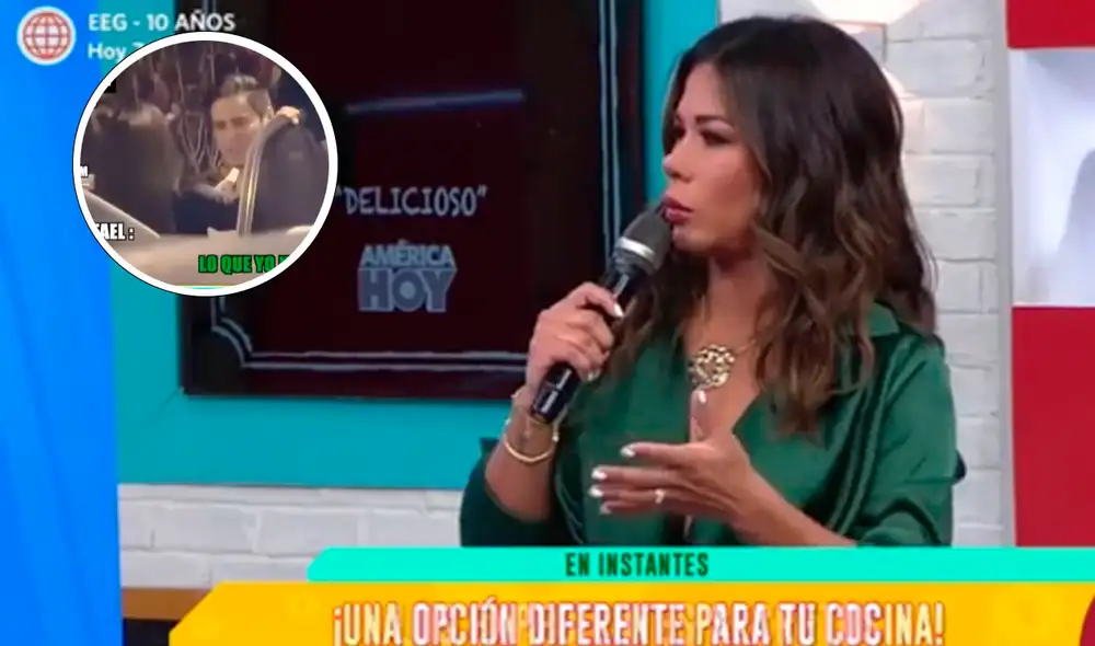 Karen Dejo y Rafael Casas llevan una situación sentimental desde hace varias semanas. Foto: captura América TV/ATV Karen Dejo y Rafael Casas llevan una situación sentimental desde hace varias semanas. Foto: captura América TV/ATV