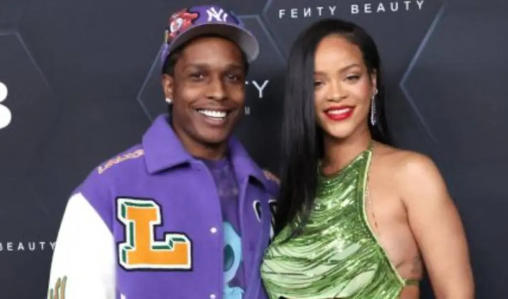 Rihanna y A$AP Rocky celebran la llegada de su bebé. Foto: AFP Rihanna y A$AP Rocky celebran la llegada de su bebé. Foto: AFP