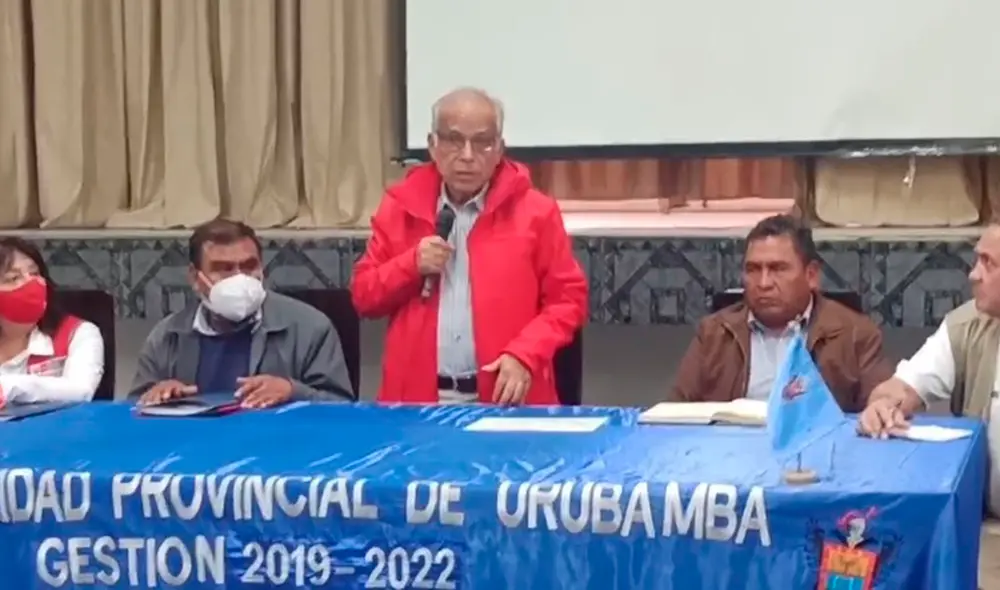 Jefe del gabinete estuvo en Urubamba. Foto: Captura URPI