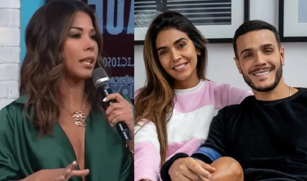 Karen Dejo opinó sobre la personalidad de Mario Irivarren y Vania Bludau. Foto: Composición LR / América TV / Instagram. Karen Dejo opinó sobre la personalidad de Mario Irivarren y Vania Bludau. Foto: Composición LR / América TV / Instagram.