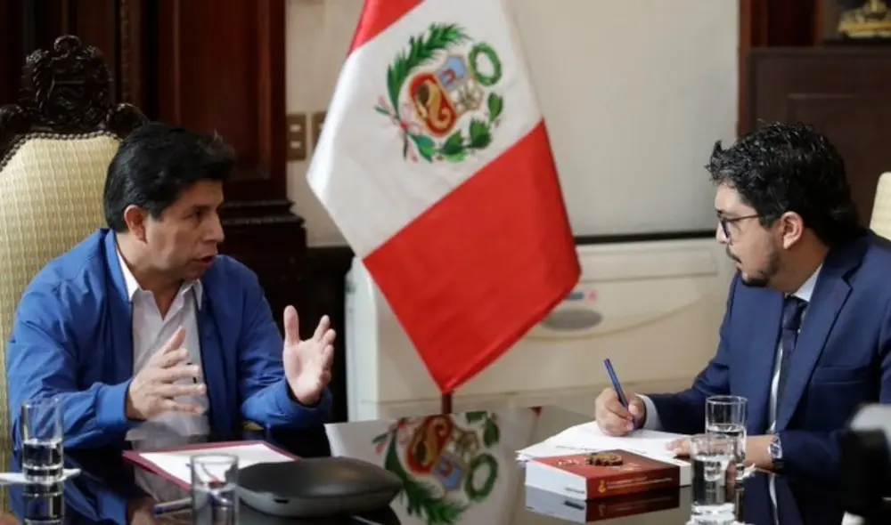 Pedro Castillo sostuvo la mencionada reunión desde las 8.30 a. m. de este jueves 19. Foto: Presidencia