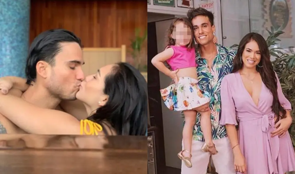 Jazmín Pinedo trata de mantenerse cercana a Gino Assereto por su pequeña hija. Foto: composición/ Instagram