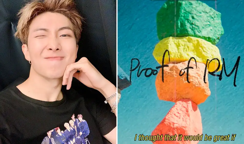 Namjoon de BTS en el teaser "Proof of RM". Foto: Instagram/captura YouTube