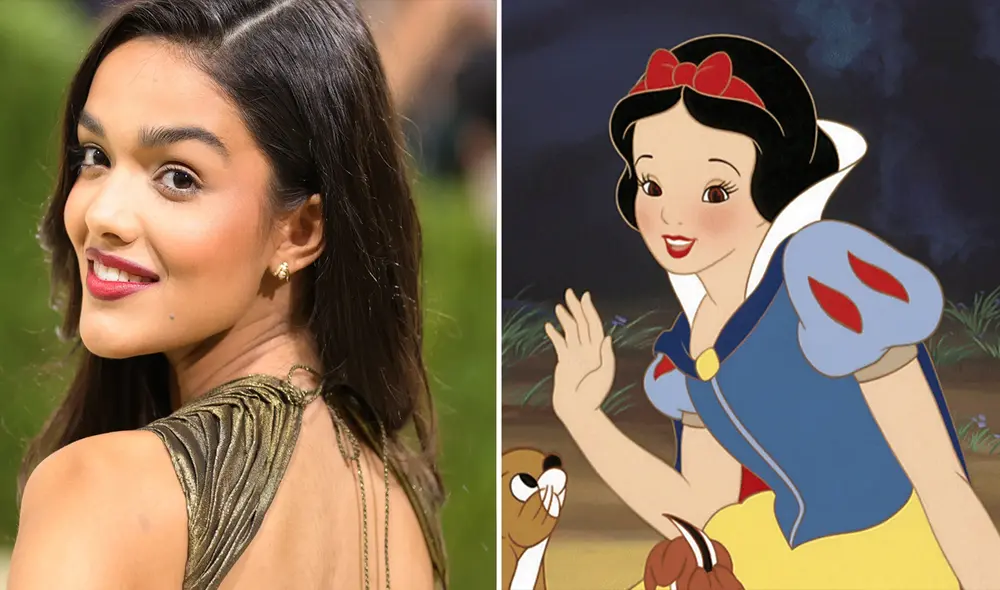 Rachel Zegler como Blancanieves en el set de grabación de la cinta live-action de Disney Foto Disney