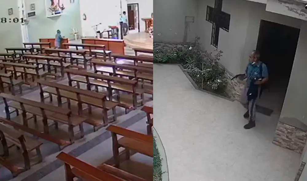 El párroco de la iglesia señaló que no es la primera vez que roban en el lugar; antes se han llevado sillas del templo y hasta las bicicletas de los niños que asisten a la catequesis. Video: La República El párroco de la iglesia señaló que no es la primera vez que roban en el lugar; antes se han llevado sillas del templo y hasta las bicicletas de los niños que asisten a la catequesis. Video: La República