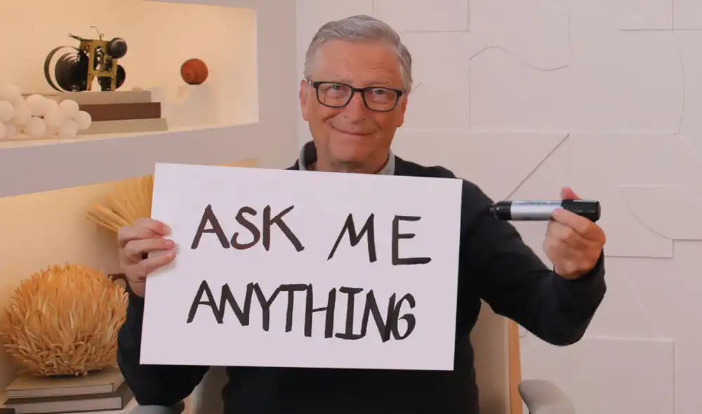 El fundador de Microsoft estuvo respondiendo preguntas en Reddit. Foto: Gates Notes