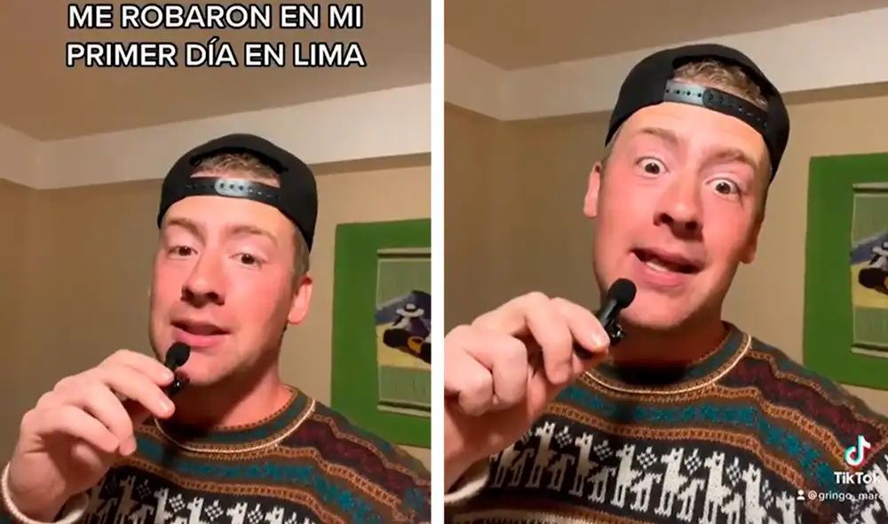 El clip viral del 'Gringo Marc' obtuvo más de 60.000 reproducciones. Foto: captura de TikTok/@gringo_marc