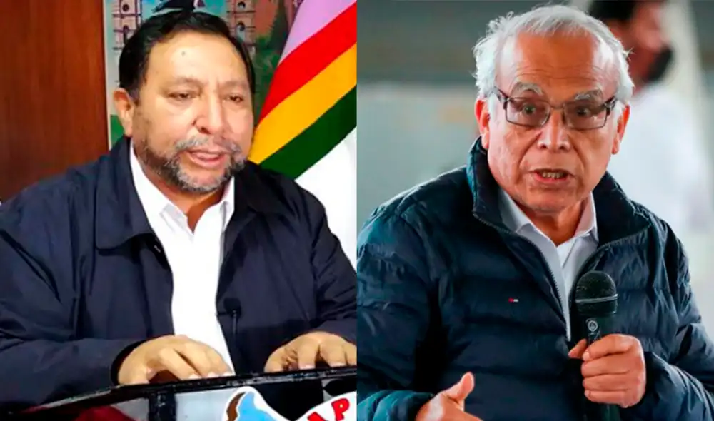 Aníbal Torres fue cuestionado por el gobernador regional de Apurímac, Baltazar Lantarón, tras retirarse de mesa de diálogo en la región. Foto: composición/La República