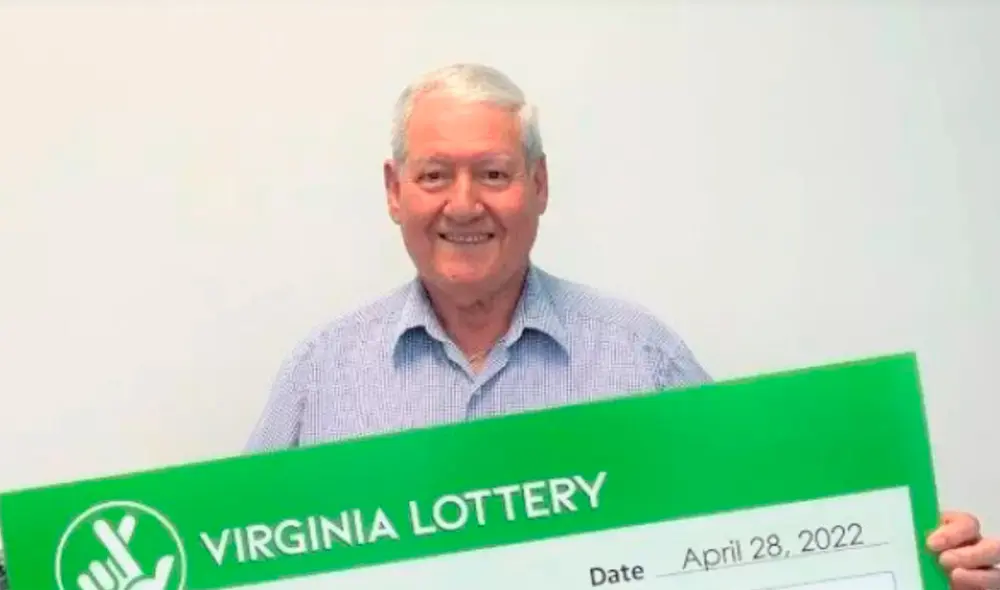 Vicente Mosquera acertó los cinco números ganadores de la lotería de Estados Unidos. Foto: Virginia Lottery Vicente Mosquera acertó los cinco números ganadores de la lotería de Estados Unidos. Foto: Virginia Lottery