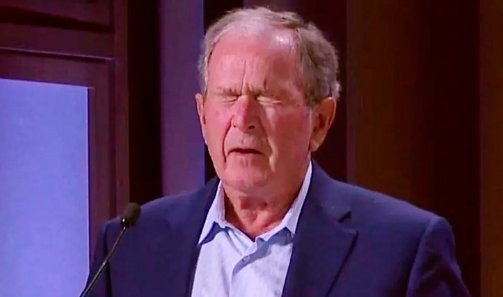 George W. Bush cometió un error durante un discurso en Texas, Estados Unidos. Foto: BBC