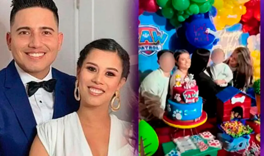 Fiorella Méndez deja de lado el escándalo con Óscar del Portal por un momento y celebra con Pedro Loli el cumpleaños de su hijo. Foto: composición/Instagram/captura de ATV