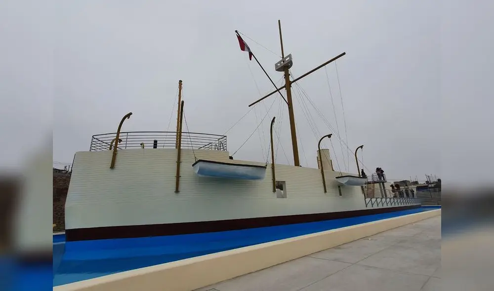 El municipio de Ventanilla destacó que esta es “la única réplica (del Huáscar) en tamaño real existente a nivel nacional”. Foto: La República