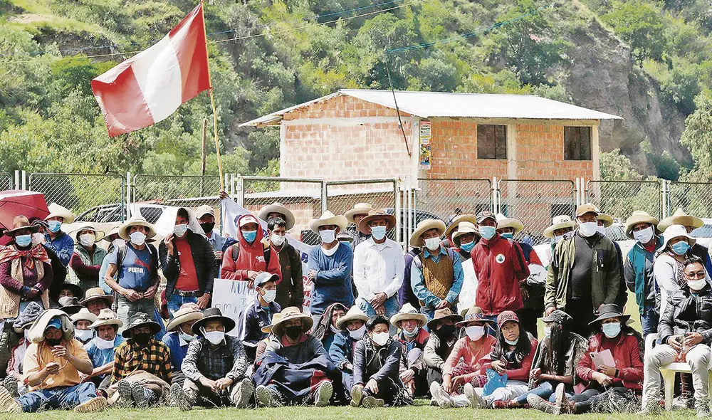 Sin salida. La medida de fuerza en Challhuahuacho sigue. Foto: difusión