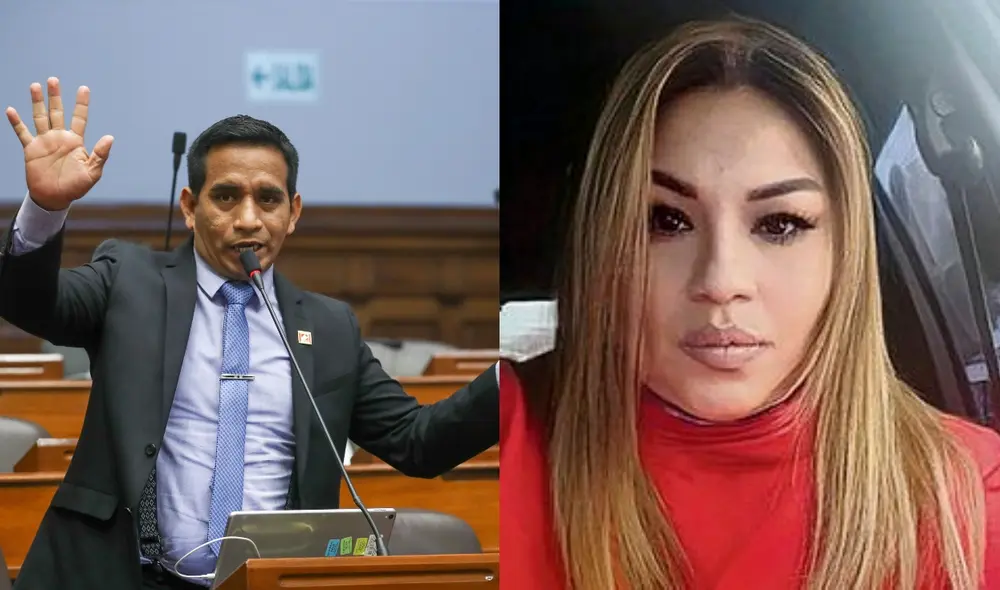 El congresista se pronunció sobre la colaboración eficaz que brinda Karelim López al Ministerio Público. Foto: composición/ Congreso El congresista se pronunció sobre la colaboración eficaz que brinda Karelim López al Ministerio Público. Foto: composición/ Congreso