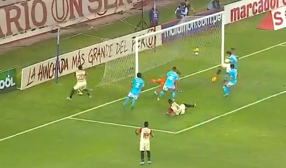 Zevallos adelantó a los cremas. Foto: Gol Perú Zevallos adelantó a los cremas. Foto: Gol Perú