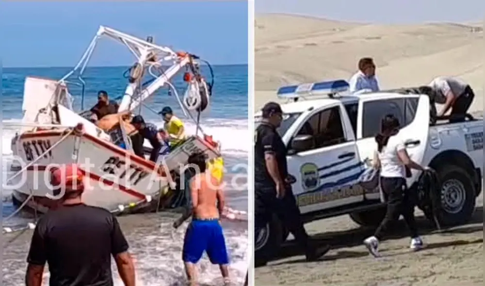 El pescador no resistió y murió cuando trataban de regresar a la orilla. Foto. composición La República/ Noticias Digital Áncash El pescador no resistió y murió cuando trataban de regresar a la orilla. Foto. composición La República/ Noticias Digital Áncash