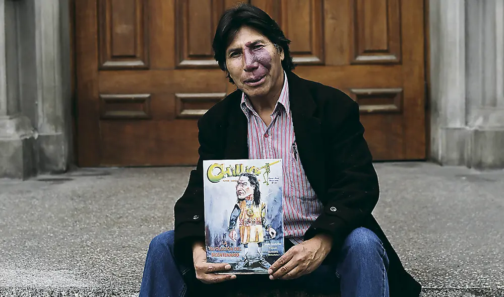 El caricaturista "Chillico" le reveló a La República que casi trabajó para un diario fujimorista, pero renunció porque dijo que "luchaba contra el fujimorismo y no podía estar allí". Foto: Gerardo Marín/La República