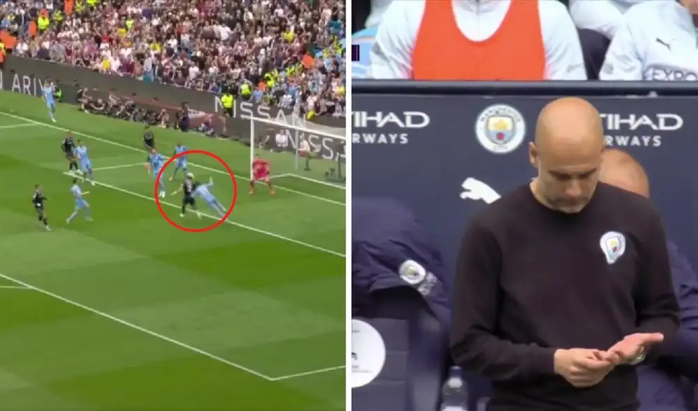 Gol del Aston Villa. Foto: captura ESPN. Gol del Aston Villa. Foto: captura ESPN.