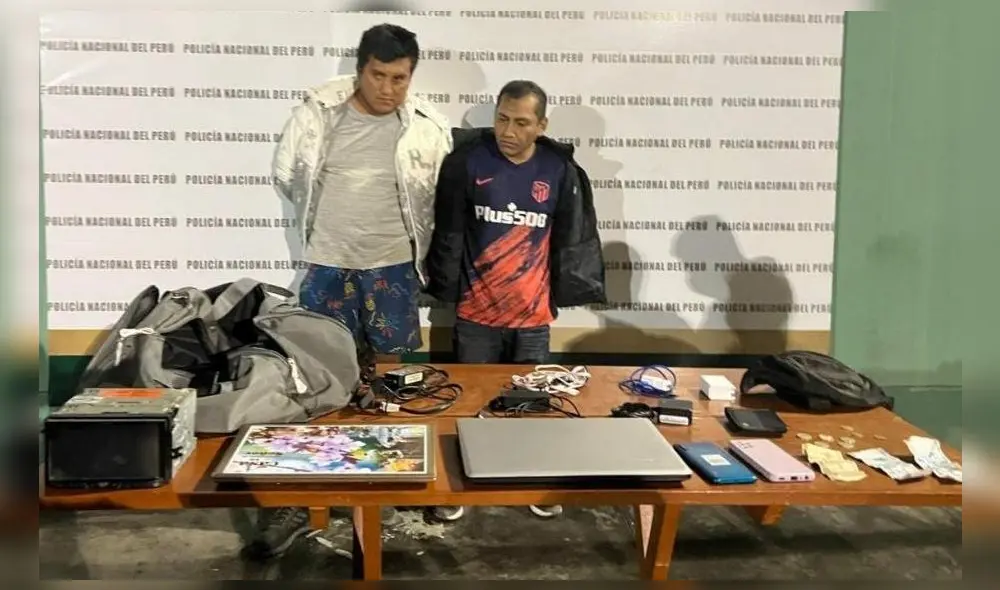 A través del GPS activo de uno de los celulares robados, la policía dio con el paradero de los asaltantes. Foto: PNP