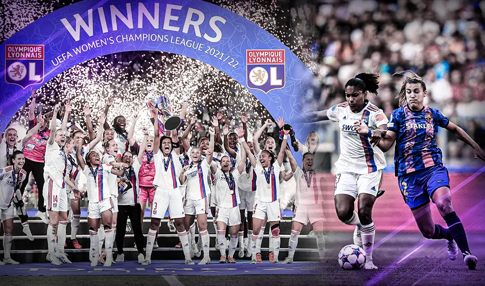 Apasionante final entre Barcelona y Olympique Lyon en la Champions League femenina. Foto: composición LR/ Jazmin Ceras