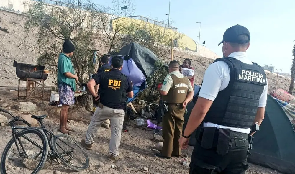La Policía de Investigación de Chile publicó imágenes de la detención. Foto: PDI_Arica/Twitter La Policía de Investigación de Chile publicó imágenes de la detención. Foto: PDI_Arica/Twitter