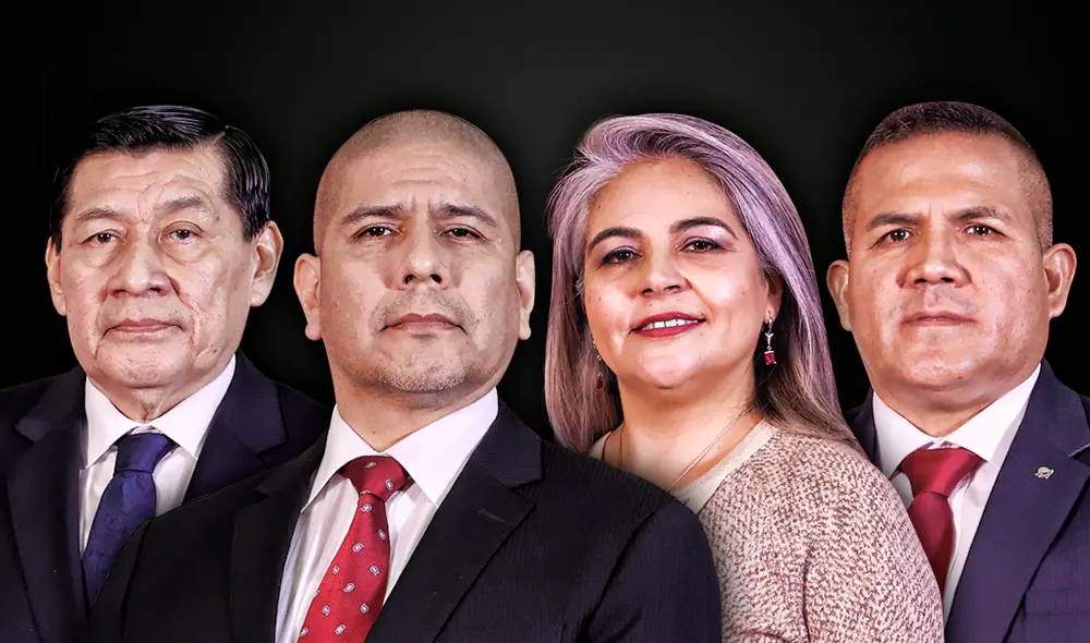 De izquierda a derecha: Juan Barranzuela (MTC), Dimitri Senmache (Interior), Alessandra Herrera (Energía y Minas) y Javier Arce (Midagri). Foto: composición Gerson Cardoso / La República De izquierda a derecha: Juan Barranzuela (MTC), Dimitri Senmache (Interior), Alessandra Herrera (Energía y Minas) y Javier Arce (Midagri). Foto: composición Gerson Cardoso / La República