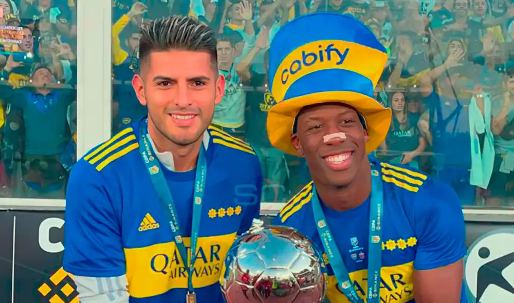 Zambrano alterna con regularidad en Boca Juniors. Foto: Twitter de Carlos Zambrano