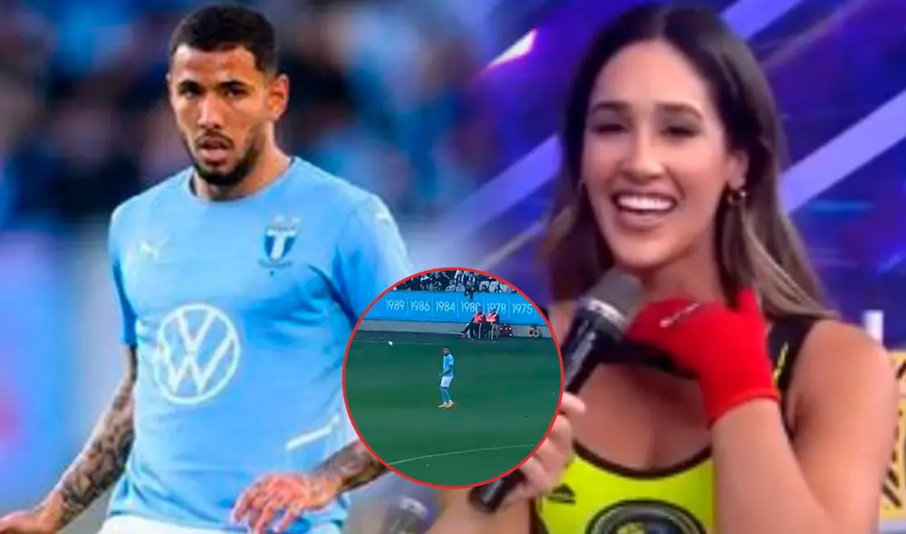 Tepha Loza en Suecia al lado de Sergio Peña. Foto: composición/Malmö/captura de América TV e Instagram